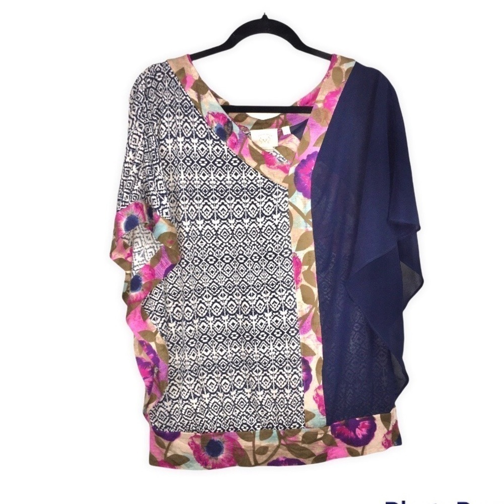 Anthropologie Vanessa Virginia Askew Floral Kimono Top - Picture 5 of 12